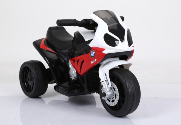 Kinderfahrzeug - Elektro Kindermotorrad - Dreirad - Lizenziert von BMW - Modell 188-Rot