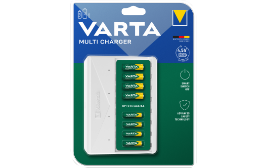 Multi-Ladegerät VARTA, für AA/ AAA Batterien, NiMH Akku