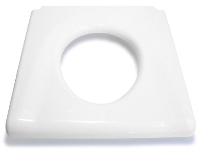 Kunststoff Sitzbrille weiß für,Toilettenstuhl TSU