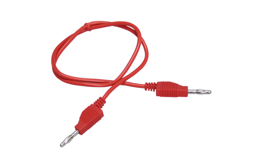 Messleitung McPower, 50cm, rot, 1mm², PVC, 2x 4mm Bananenstecker