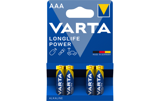 Micro-Batterie VARTA ''HIGH ENERGY'' 1,5 V, Typ AAA, 4er-Blister