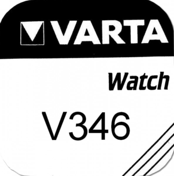 Varta 100x Watch V 346 Uhrenzelle Knopfzelle SR 712 SW V346 8 mAh 1,55 V Silber-Oxid 1er Blister V34