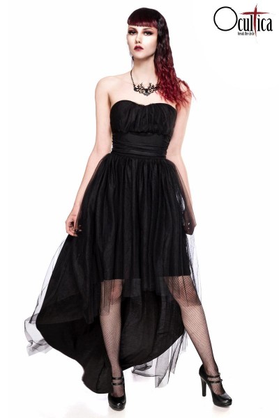 Tüll-Kleid/Farbe:schwarz/Größe:XL