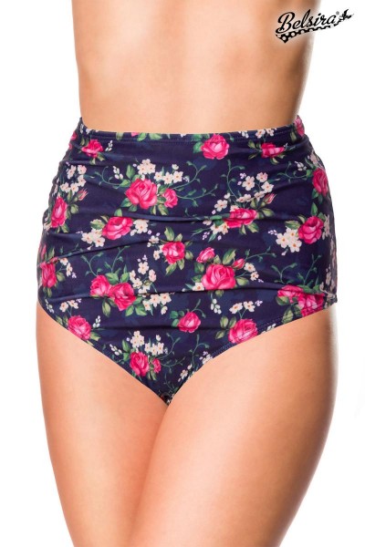 Badehöschen High Waist/Farbe:blumenmuster/Größe:XL