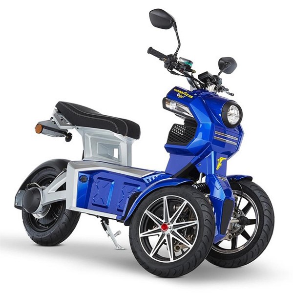 Goodyear Ego 2 - Doohan iTank Elektroroller 3-Wheel, Blau, 45 Km/H