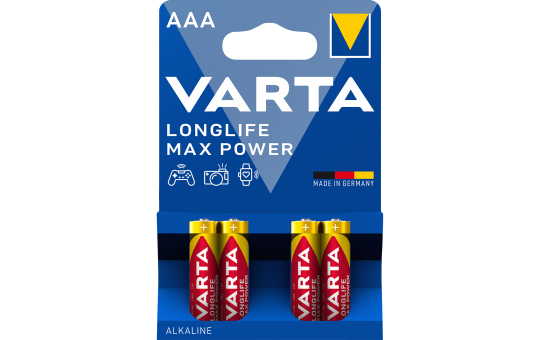Micro-Batterie VARTA ''MAX-TECH'' 1,5 V, Typ AAA, 4er-Blister