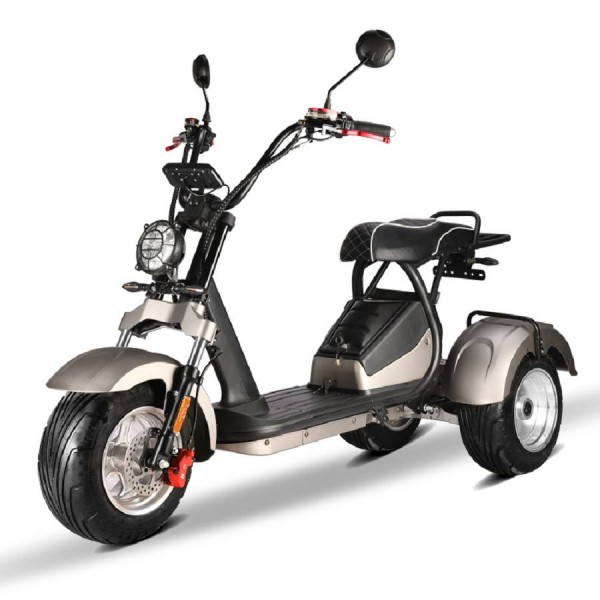 E-Scooter Trike Mit Straßenzulassung Und Drei Räder Trike HM7 - Ca. 70km Reichweite, 2 Motoren | 60V