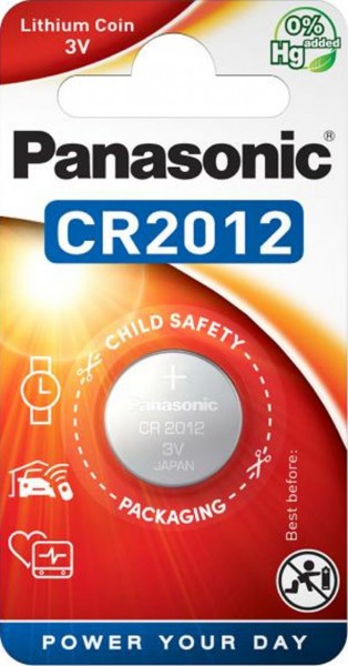Panasonic CR2012 Lithium Batterie 3V 1er Blister Knopfzelle CR-2012EL