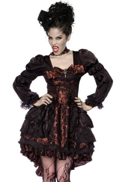 Premium-Vampir-Kostüm/Farbe:braun/schwarz/Größe:L