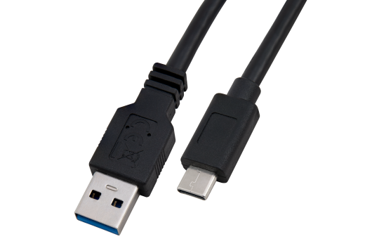 USB 3.2 Kabel, USB-C Stecker auf USB-A Stecker, 0,5m