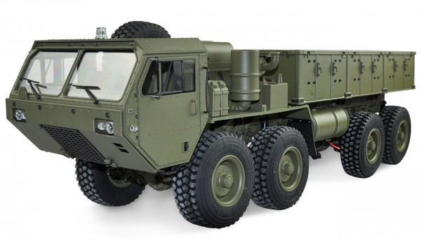 U.S. Militär Truck 8x8 mit Ladefläche 1:12 RTR militärgrün