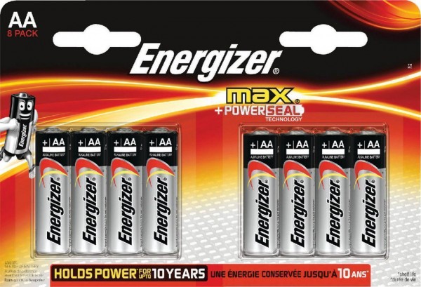 Energizer 6x Max AA 8er Blister Mignon Batterie 1,5V E300112400