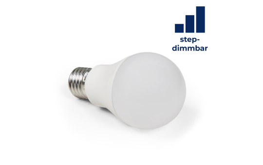 LED Glühlampe McShine, E27, 9W, 820 lm, 4000K, neutralweiß, step dimmbar 100/50/10%